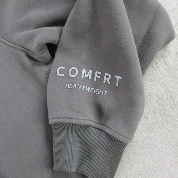 COMFRT Hoodie Adult Large Gray Oversized Baggy Relaxed Heavyweight Sweatshirt - Picture 5 of 9